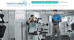 Desktop Screenshot of morethanphysio.com.au