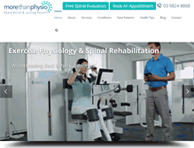 Tablet Screenshot of morethanphysio.com.au